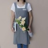 日韓簡約棉麻廚房烘焙背心圍裙